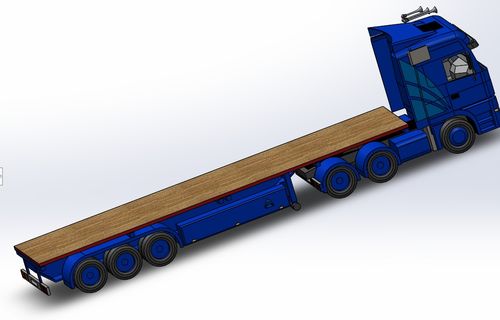 一款拖车卡车模型下载 4.76 MB,rar格式 三维模型